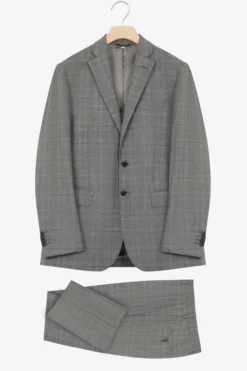 Abito a quadri grigio - GRIGIO QUADRI