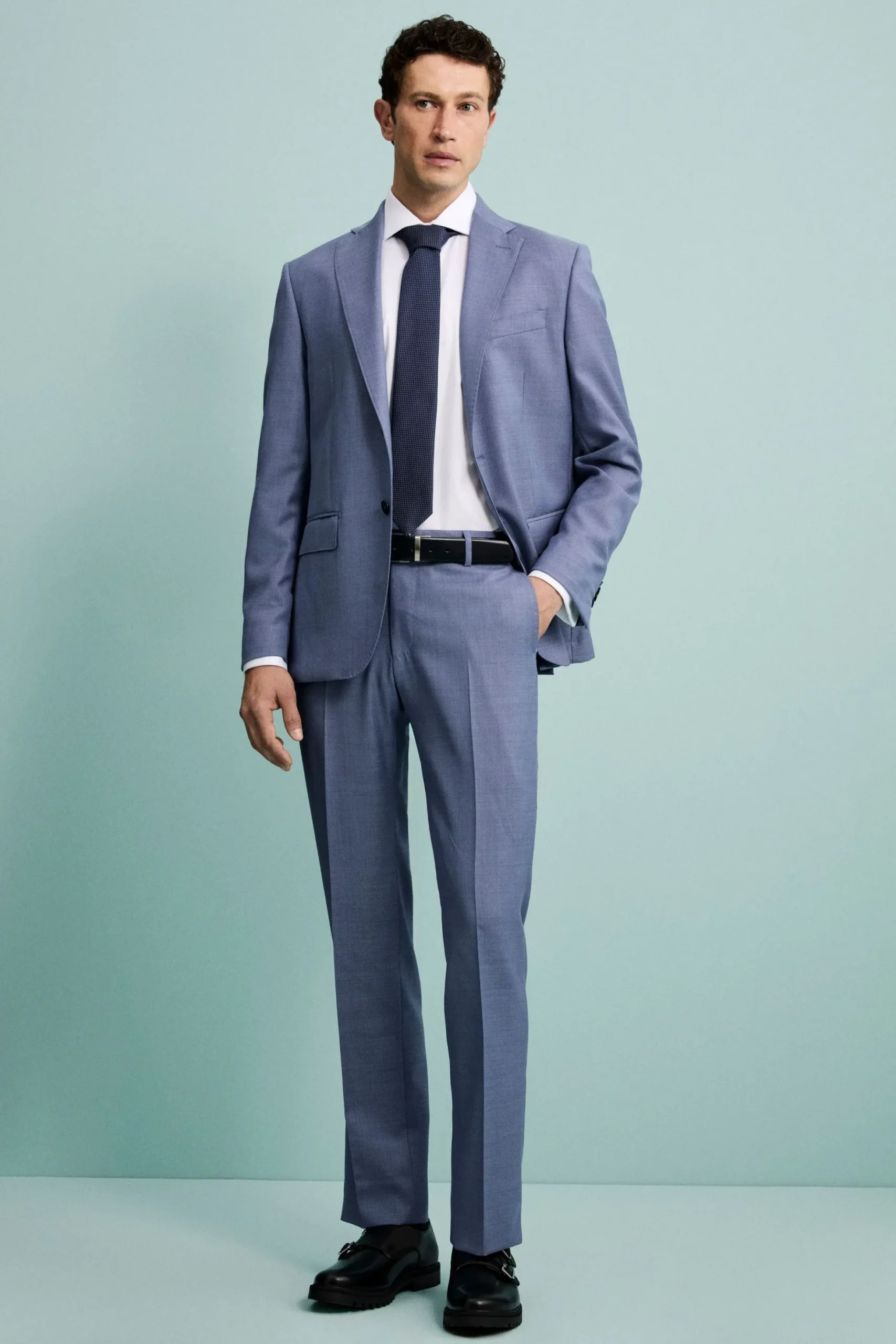 Abito Azzurro Regular Fit - AZZURRO
