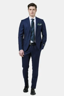 Abito blu in lana 150s - BLU