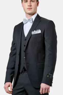 Abito classico grigio in lana - ANTRACITE