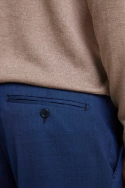 Abito Colorato Monopetto Slim Fit - BLU