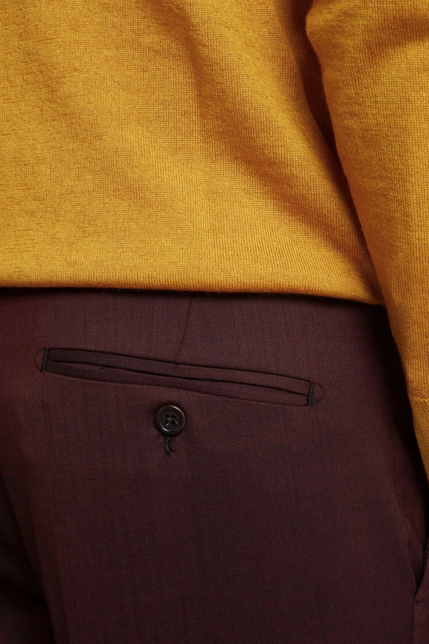 Abito Colorato Monopetto Slim Fit - BORDEAUX