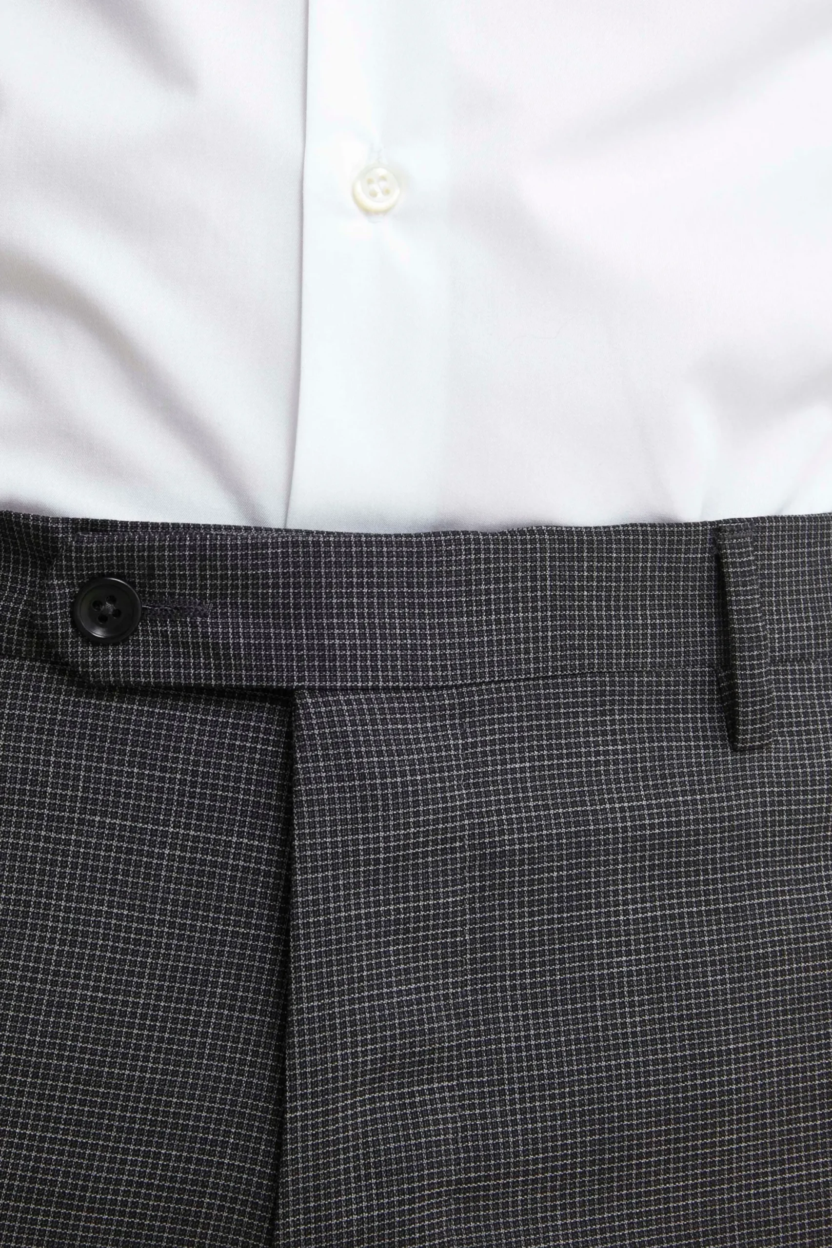 Abito Doppiopetto in Lana Slim Fit - ANTRACITE QUADRI