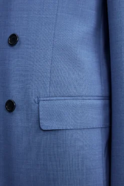Abito Doppiopetto Slim Fit con Revers a Lancia - ROYAL