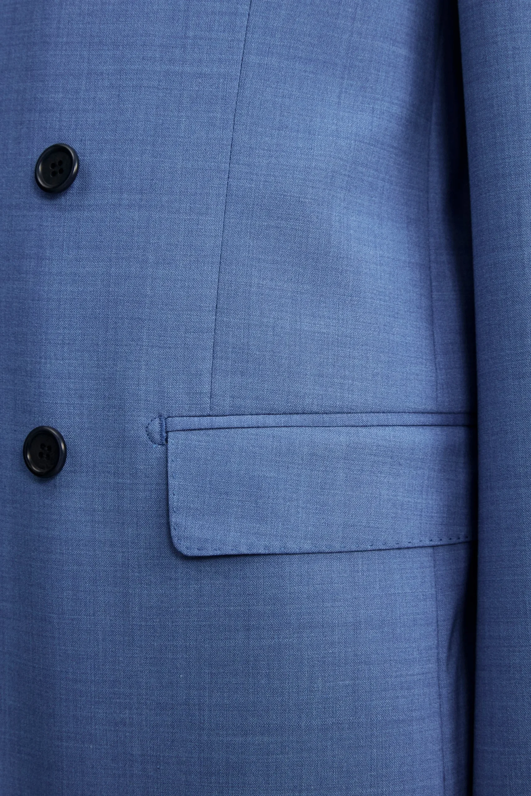 Abito Doppiopetto Slim Fit con Revers a Lancia - ROYAL
