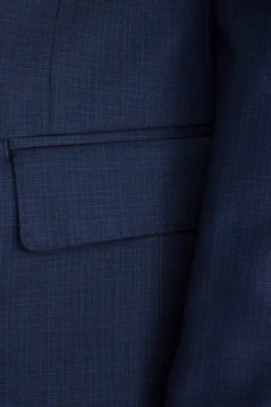 Abito Elegante Blu Check - FANT. BLU