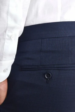 Abito Elegante Blu Check - FANT. BLU