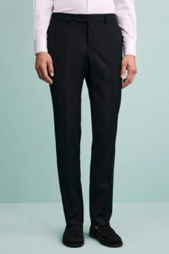 Abito Elegante Strutturato Monopetto in Lana Vergine - BLU