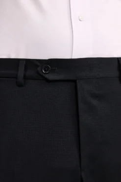 Abito Elegante Strutturato Monopetto in Lana Vergine - BLU