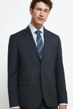 Abito Foderato in Lana Slim Fit - P/P VERDE