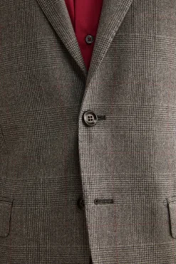 Abito Foderato Slim Fit in Lana Vergine - GALLES GRIGIO