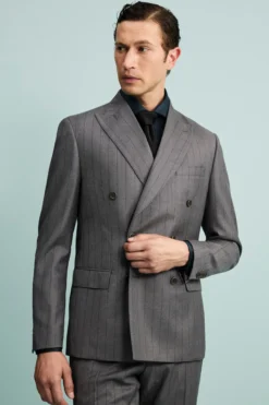 Abito grigio doppiopetto - GRIGIO GESSATO