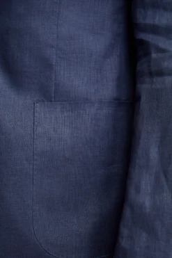 Abito in lino monopetto - BLU