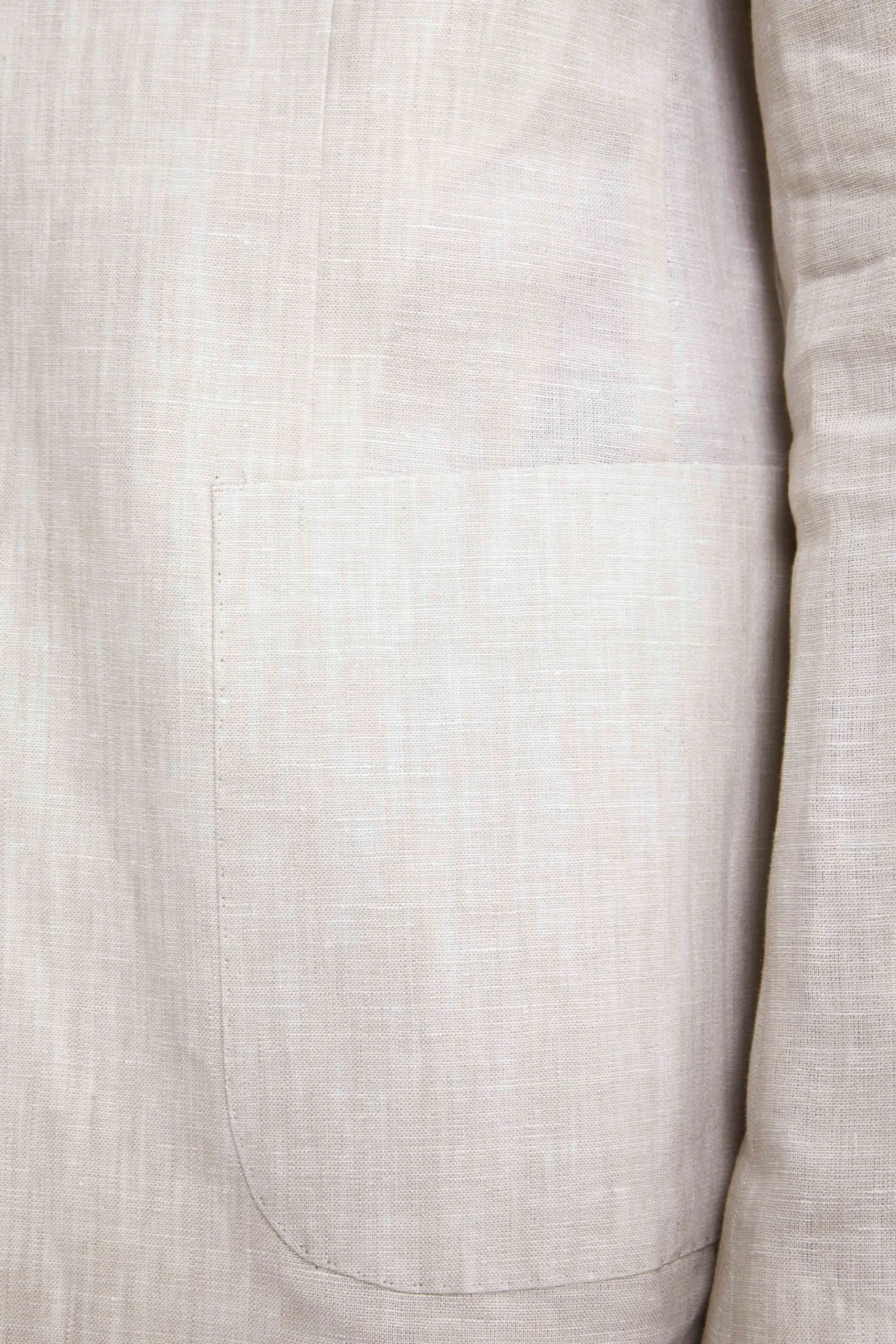 Abito in lino slim fit - BEIGE