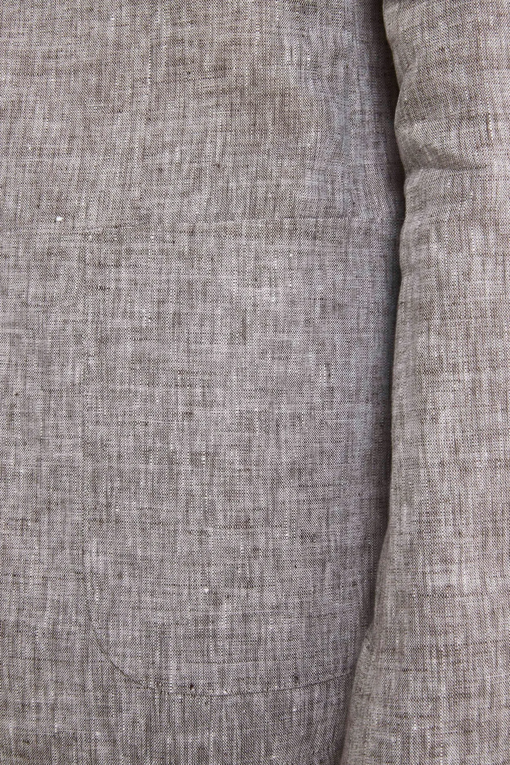 Abito in lino slim fit - MARRONE