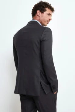 Abito Monopetto in Lana Slim Fit - ANTRACITE