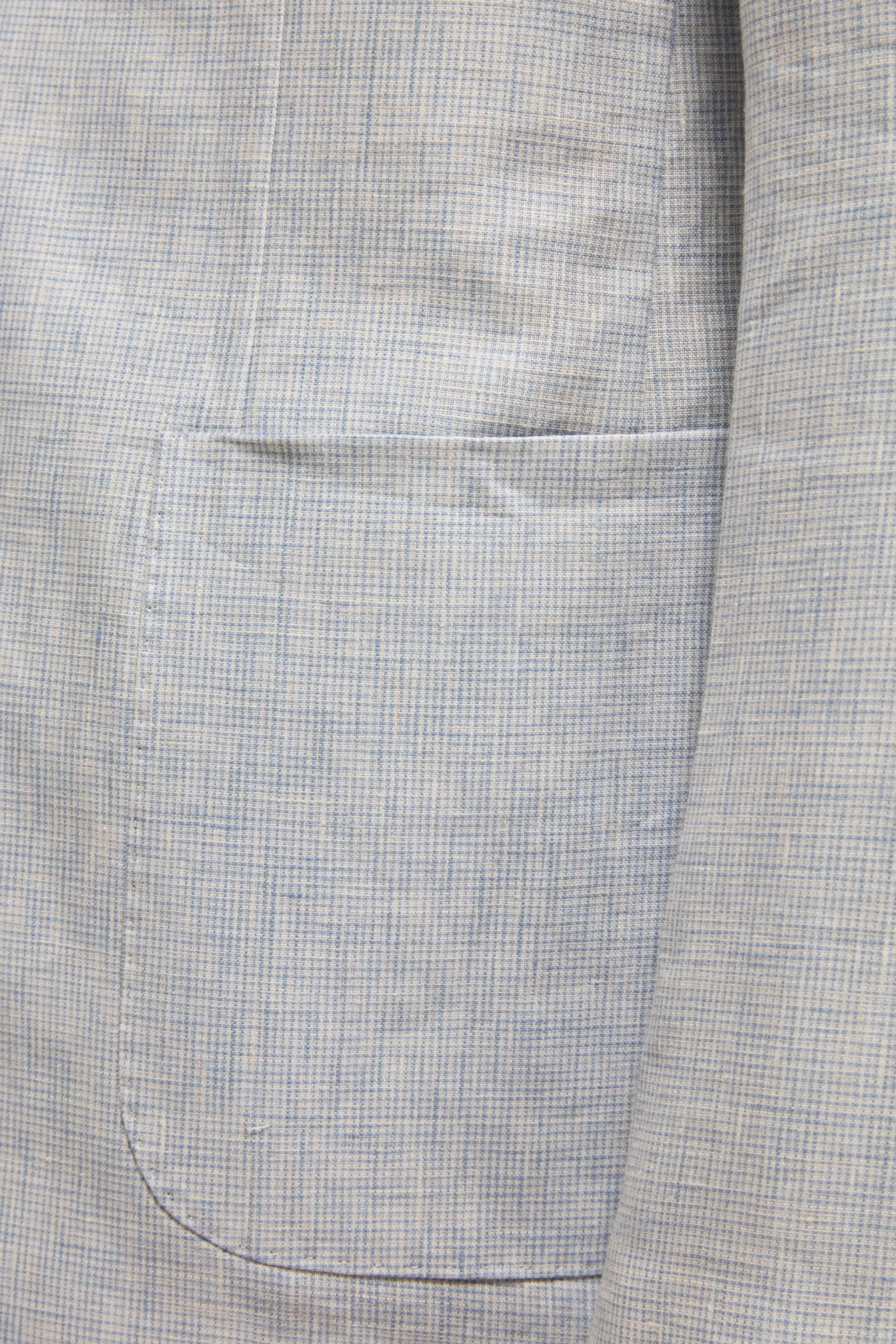 Abito Monopetto Slim Fit in Lino - FANT. AZZURRO