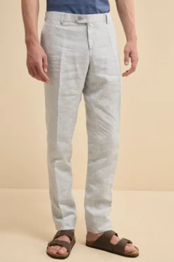 Abito Monopetto Slim Fit in Lino - FANT. AZZURRO