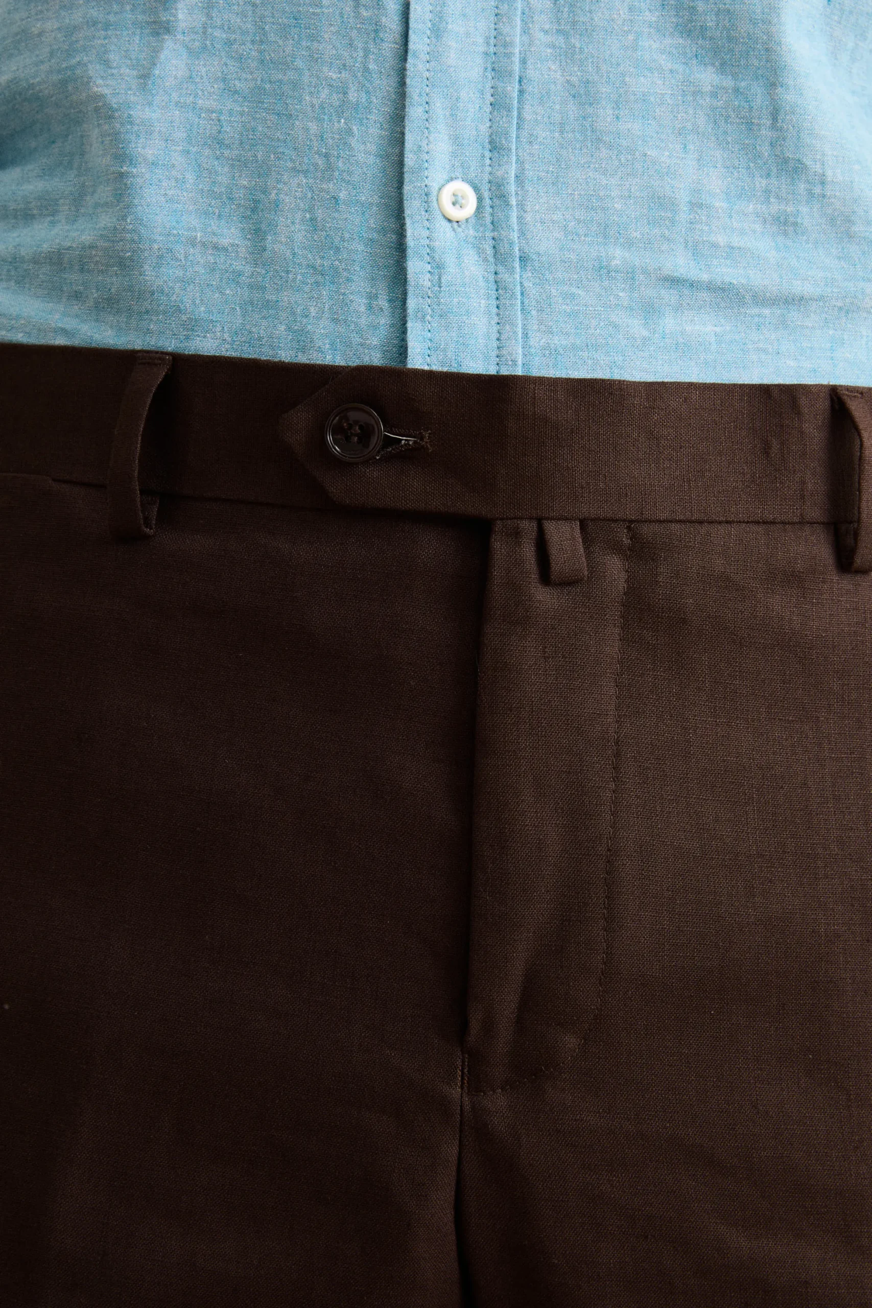 Abito Regular Fit Monopetto in Lino - T.MORO