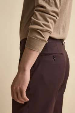Abito Regular Monopetto in Lana Vergine con Revers Classico - BORDEAUX