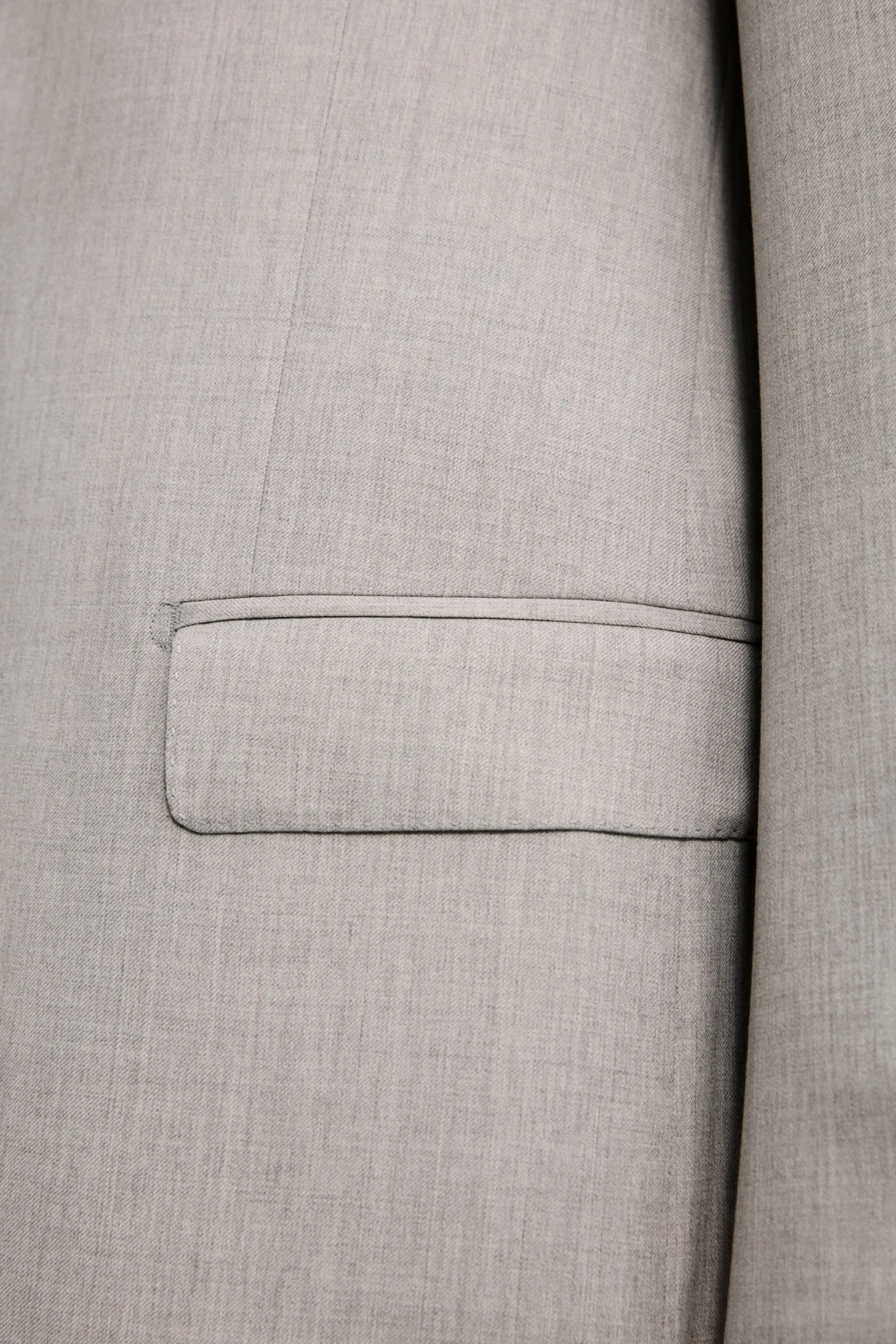 Abito Sallia Monopetto Slim Fit in Lana Vergine - GRIGIO CHIARO