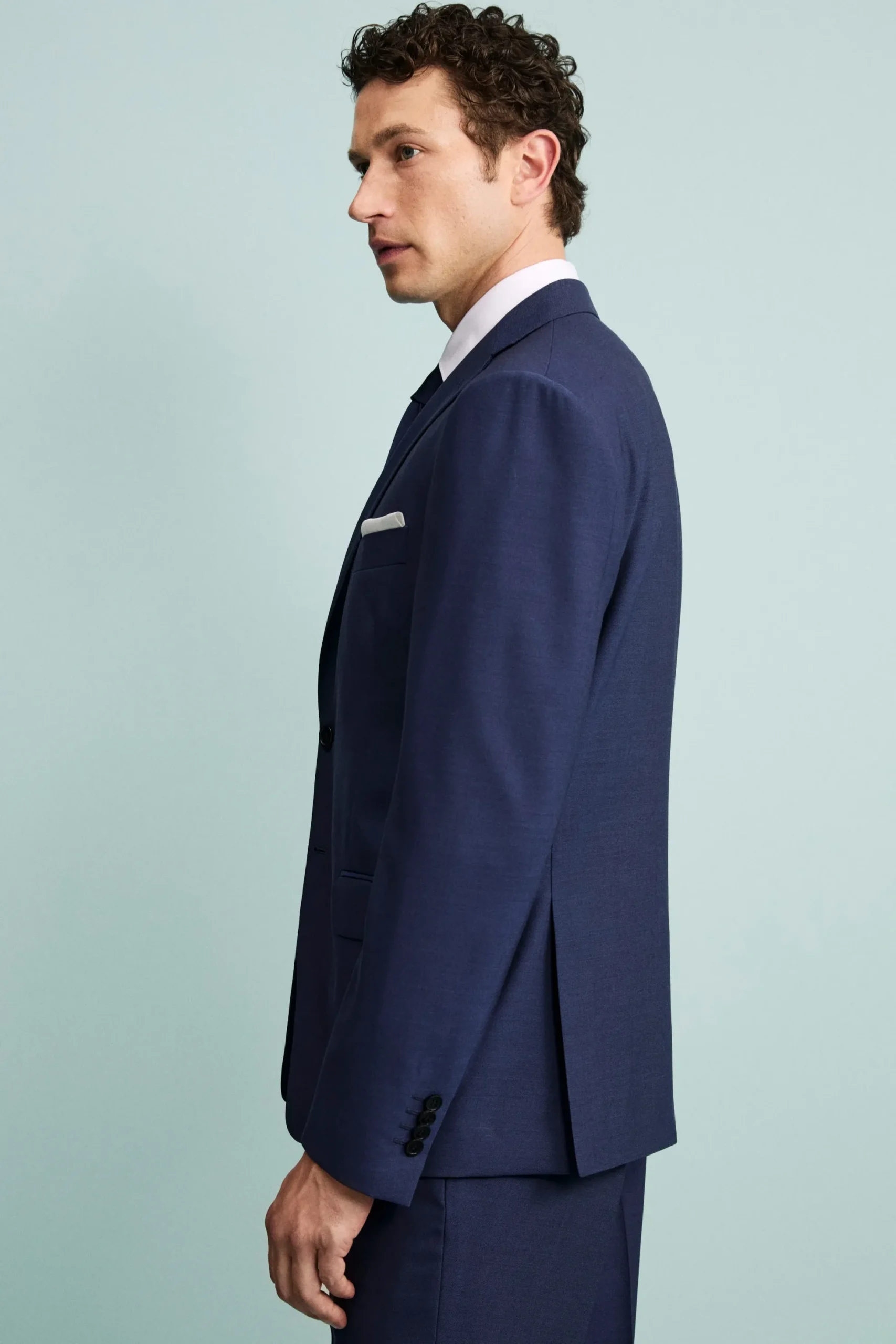 Abito slim bluette - BLU APERTO