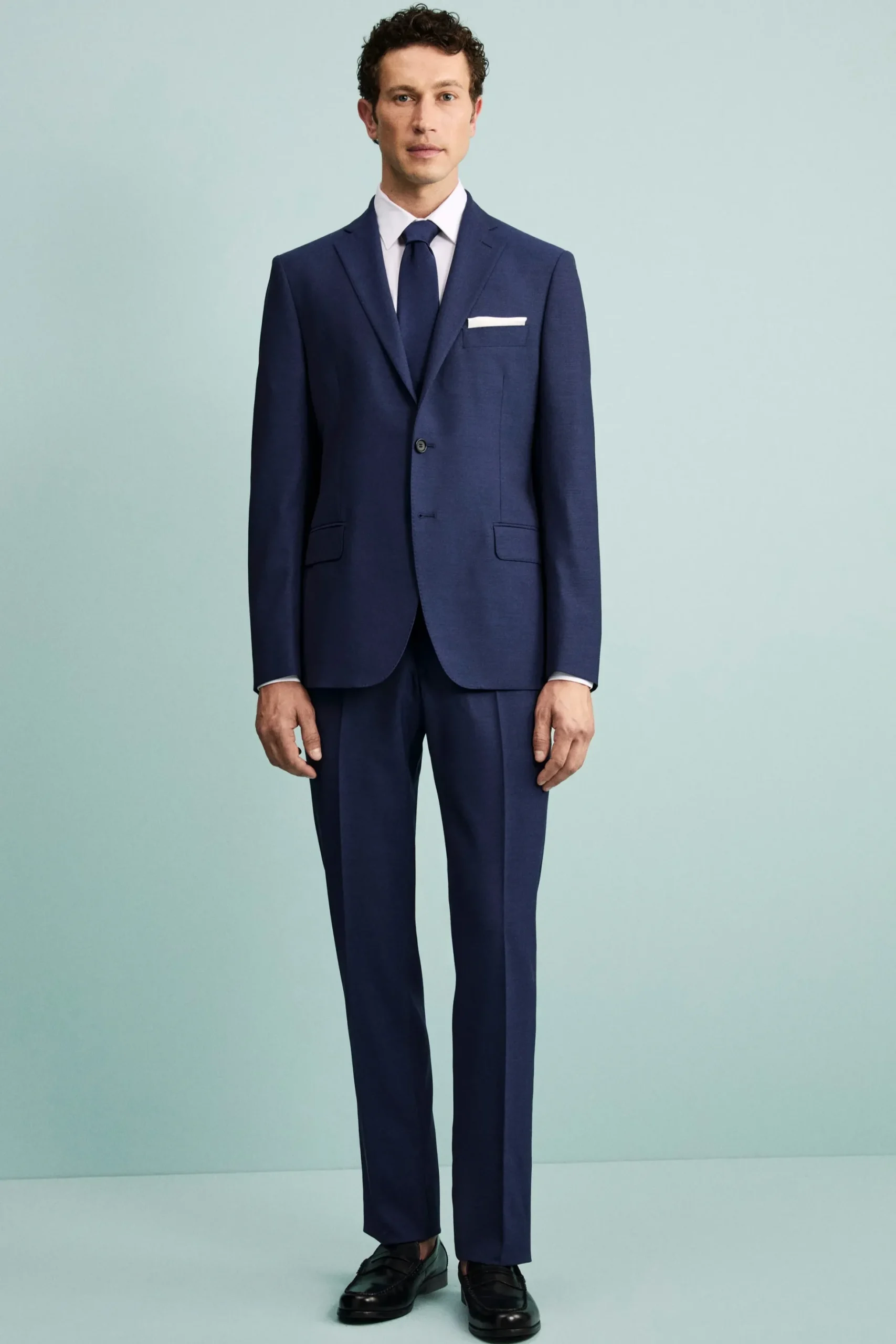Abito slim bluette - BLU APERTO