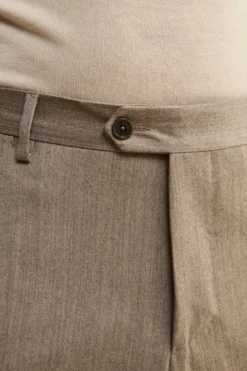 Abito Slim Fit Foderato in Lana e Cashmere - TORTORA