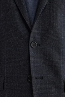 Abito Slim Fit in Lana Vergine con Revers Classico - GALLES BLU