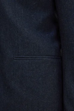 Abito Slim Fit in Misto Cashmere - BLU