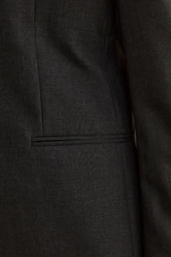 Abito Slim Fit Monopetto Revers a Lancia in Lana Vergine - ANTRACITE