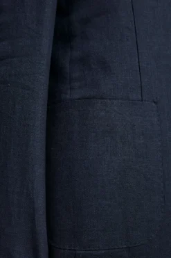 Abito Spigato Monopetto in Lino - NAVY