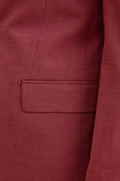Abito Uomo Monopetto in Lino Slim Fit - BORDEAUX