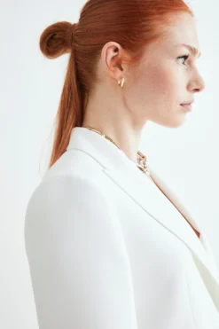 Blazer bianco elegante - PANNA