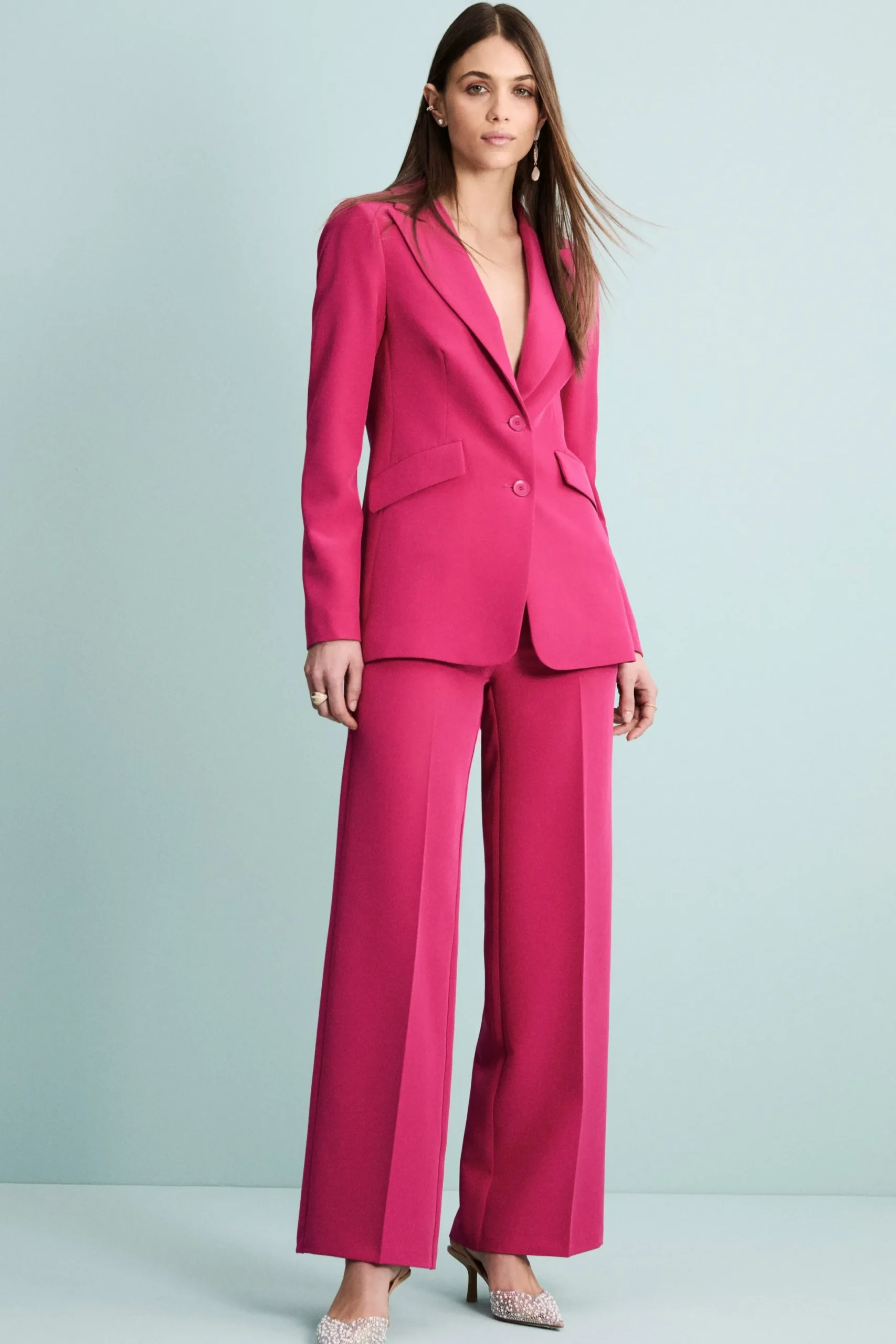 Blazer Elegante con Revers a Lancia - CICLAMINO