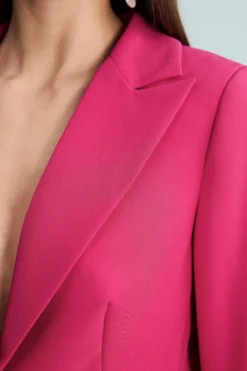 Blazer Elegante con Revers a Lancia - CICLAMINO
