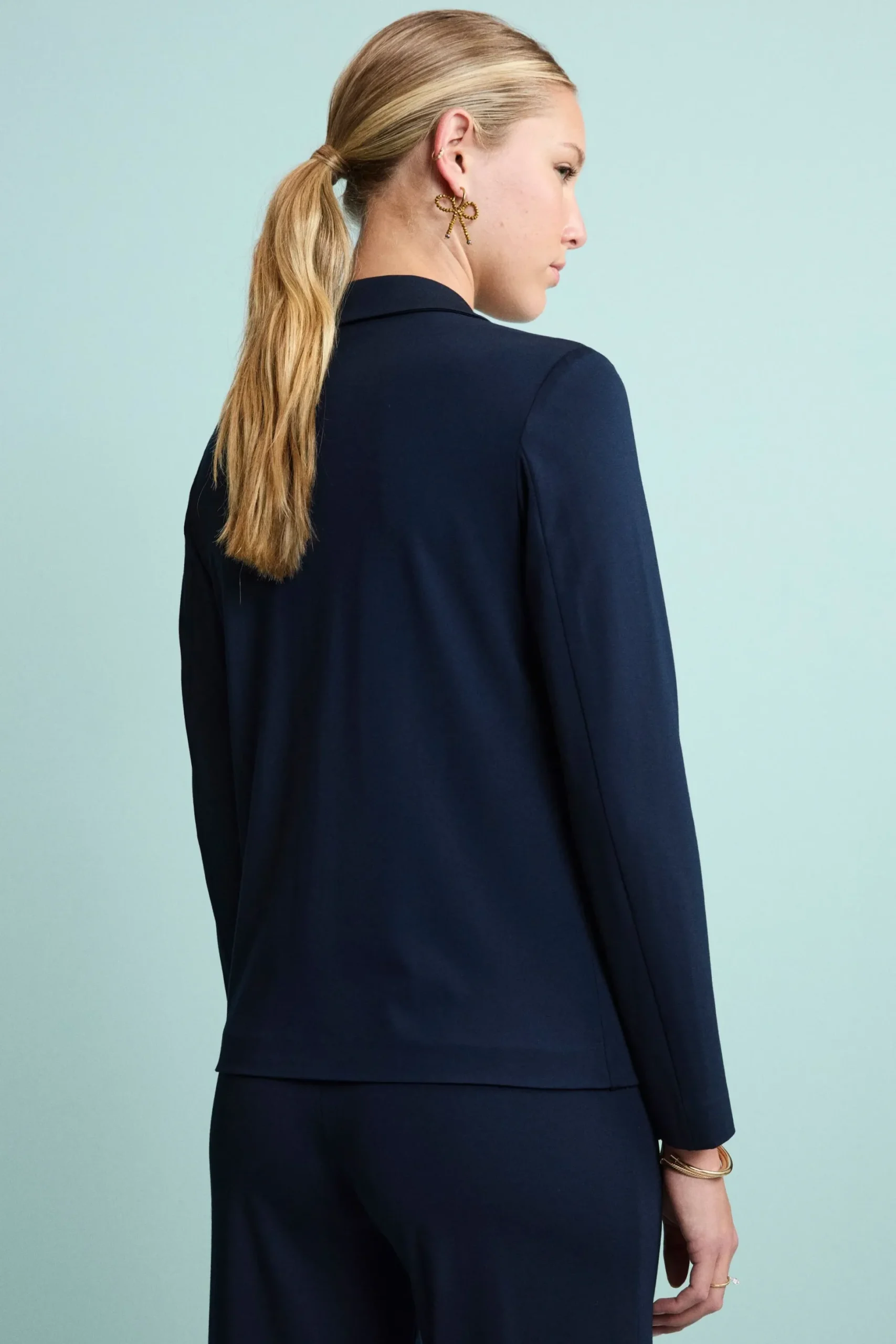 Blazer Elegante in Jersey - BLU
