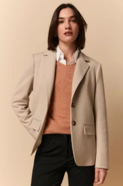Blazer Elegante Regular Fit - BEIGE