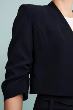 Bolero Elegante Foderato da Cerimonia - BLU