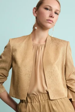 Bolero Jacquard Elegante da Cerimonia - ORO