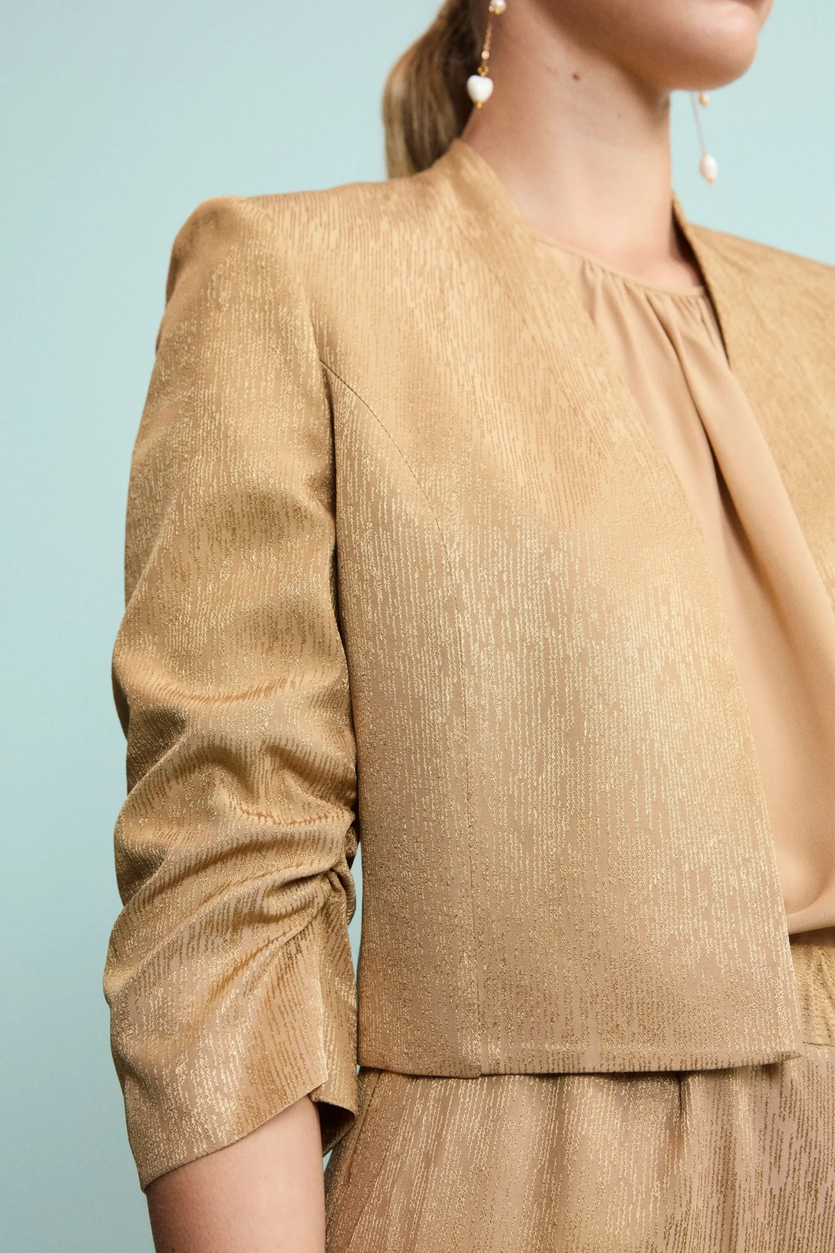 Bolero Jacquard Elegante da Cerimonia - ORO
