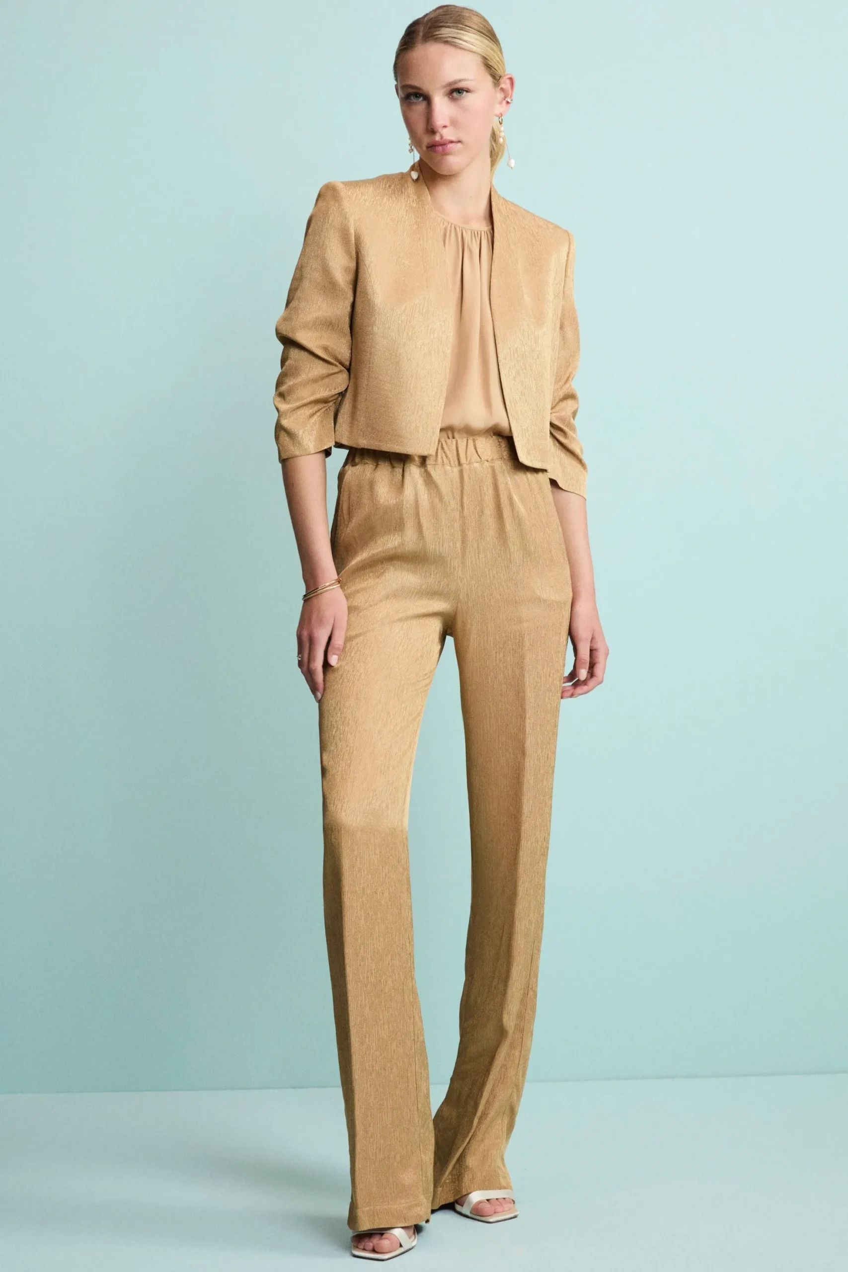 Bolero Jacquard Elegante da Cerimonia - ORO