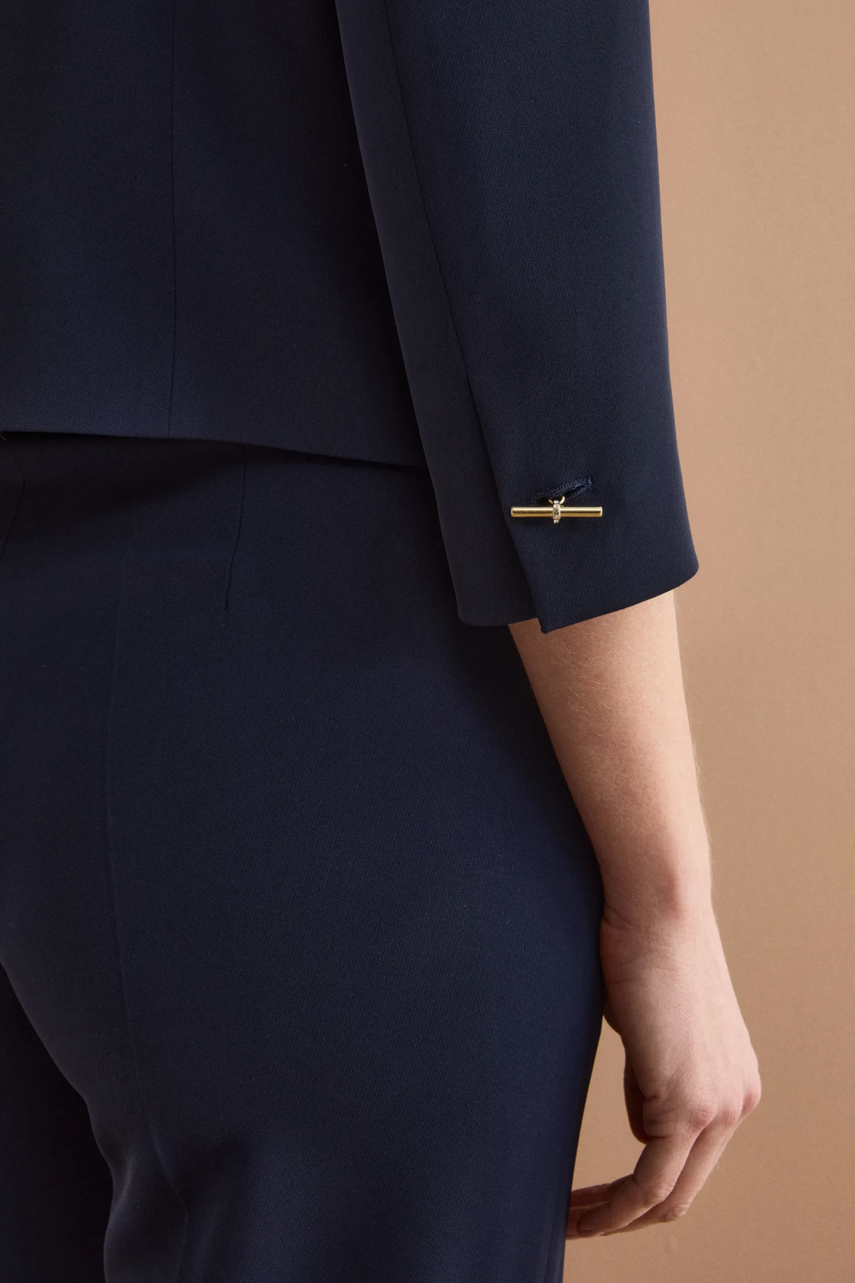 Bolero Sciancrato da Cerimonia in Cady - BLU