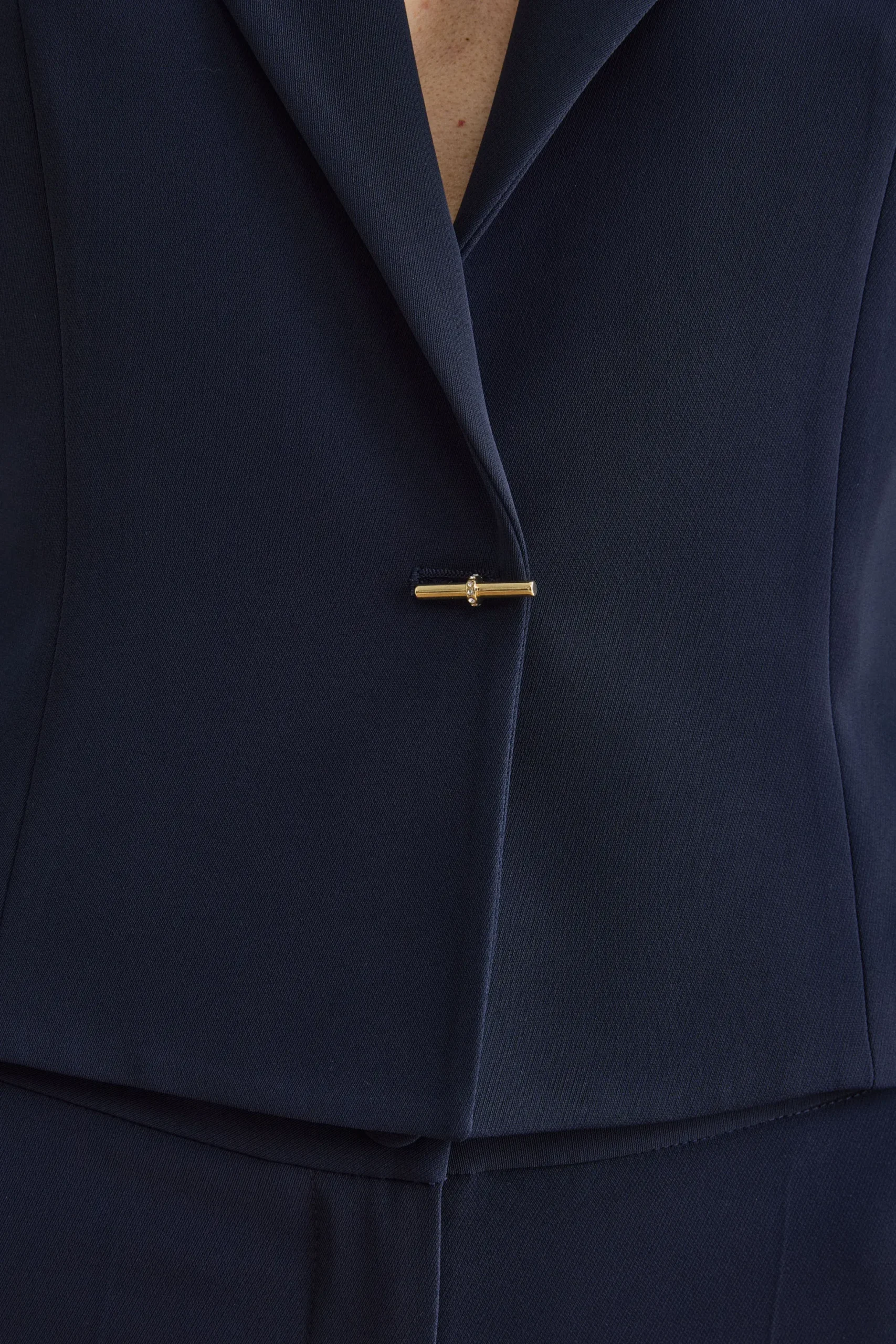 Bolero Sciancrato da Cerimonia in Cady - BLU