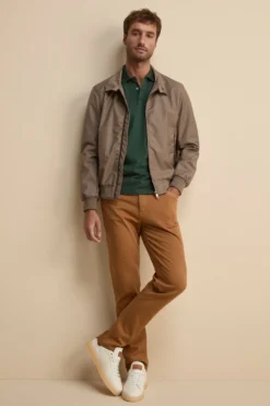 Bomber in Tessuto con Zip - SALVIA