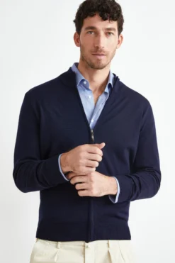 Bomber Lupetto con Zip - BLU