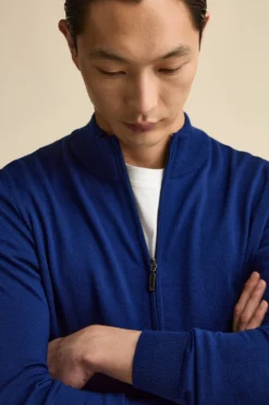 Bomber Lupetto con Zip - BLU APERTO