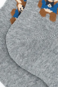 Calze Corte Fantasia Orsetti - GRIGIO CHIARO