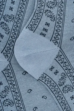 Calze Corte in Cotone Fantasia Bandana - PERVINCA