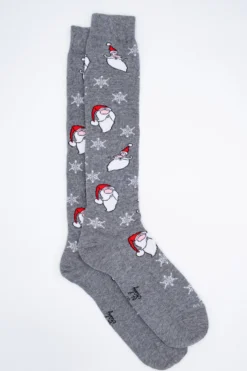 Calze Lunghe Fantasia Natale - GRIGIO CHIARO